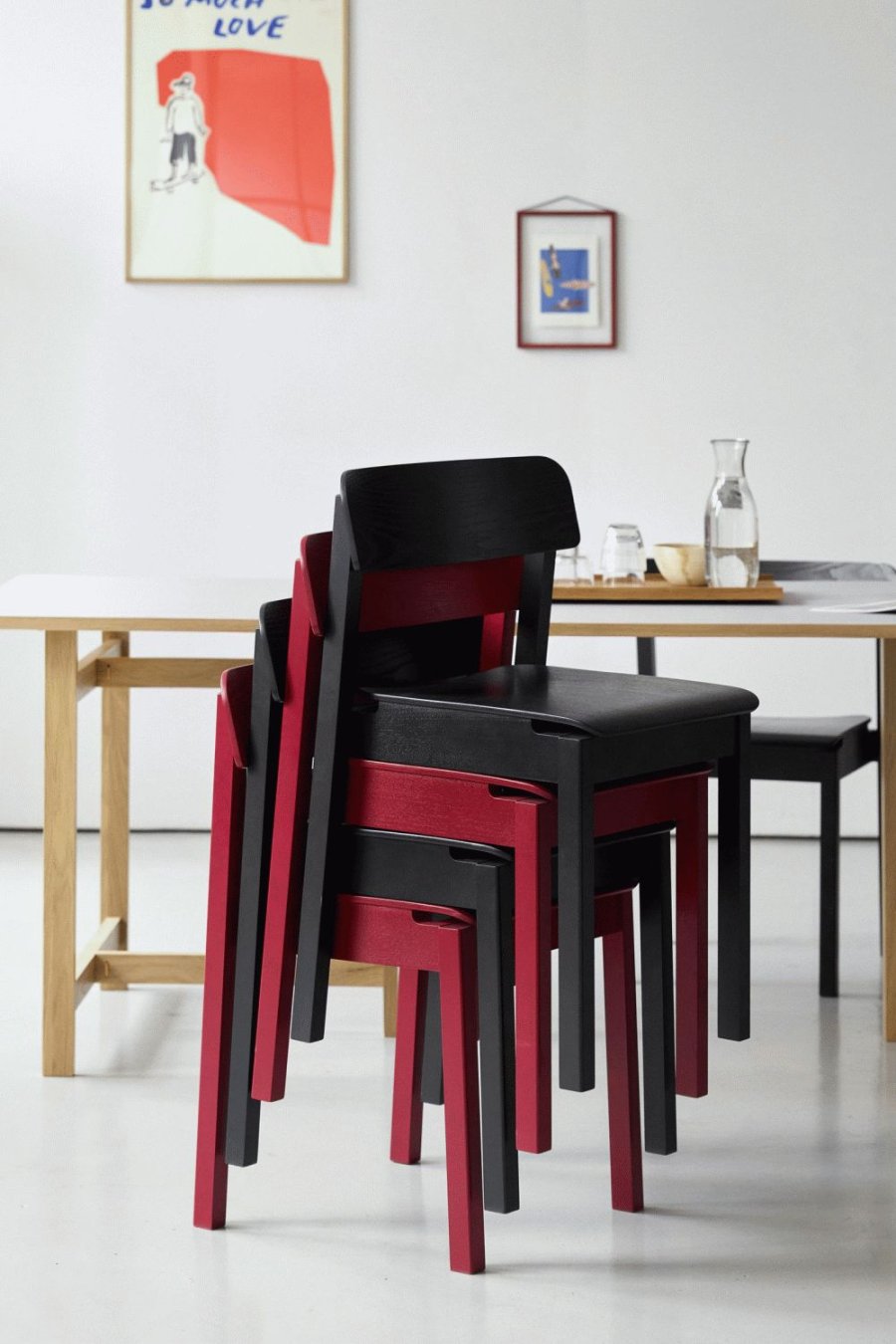 MOEBE Everyday Chair Stuhl H75 cm, Schwarz