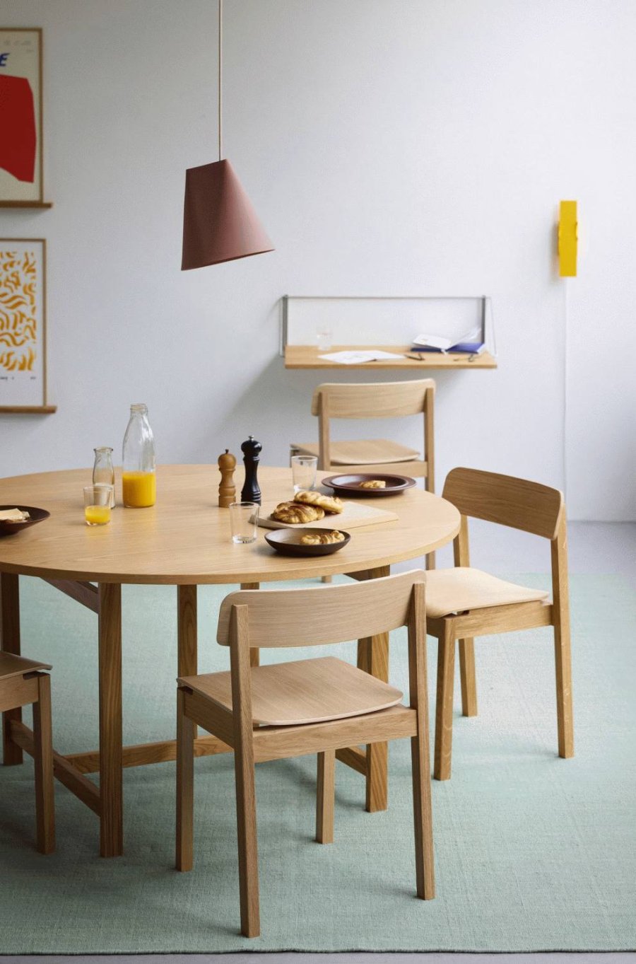 MOEBE Everyday Chair Stuhl H75 cm, Soft Lavender