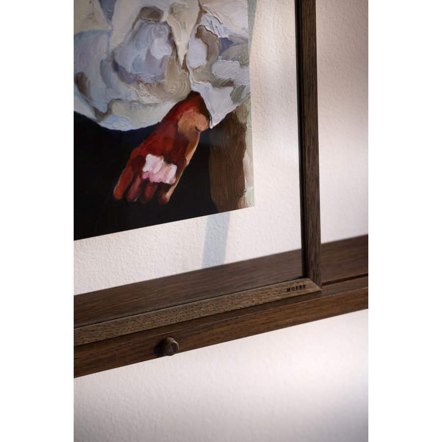 MOEBE Gallerihylde 70 cm, Rget Eg