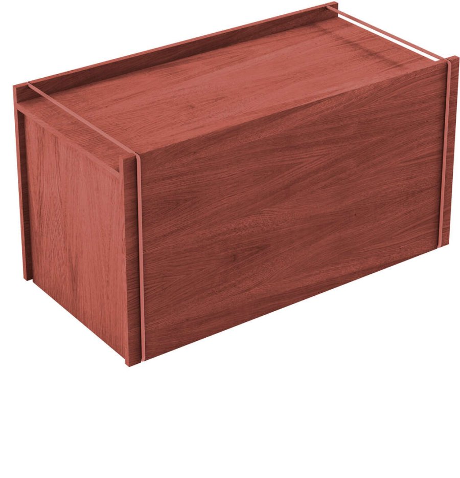 MOEBE Deckel fr Aufbewahrungsbox 60x28 cm, Erdiges Rot