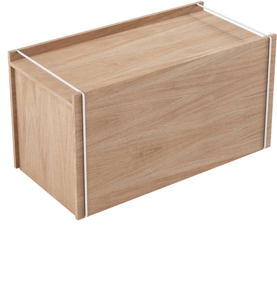 MOEBE Deckel fr Aufbewahrungsbox 60x28 cm, Warmes Grau