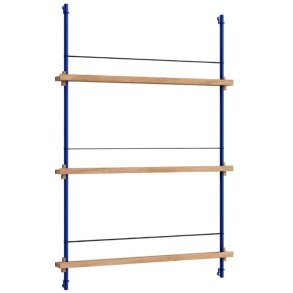 MOEBE Magasinreol 123x85 cm, Deep Blue/Eg