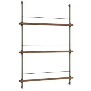 MOEBE Magasinreol 123x85 cm, Pine Green/Rget Eg