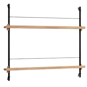 MOEBE Magasinreol 85x73 cm, Sort/Eg