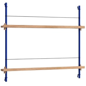 MOEBE Magasinreol 85x73 cm, Deep Blue/Eg