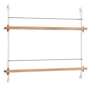 MOEBE Magasinreol 85x73 cm, Hvid/Eg