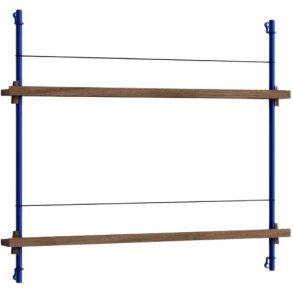 MOEBE Magasinreol 85x73 cm, Deep Blue/Rget Eg