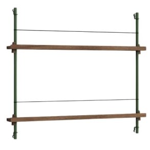 MOEBE Magasinreol 85x73 cm, Pine Green/Rget Eg