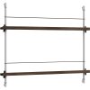 MOEBE Magasinreol 85x65 cm, Rget Eg/Rustfrit Stl