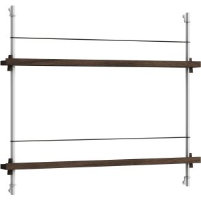 MOEBE Magasinreol 85x65 cm, Rget Eg/Rustfrit Stl