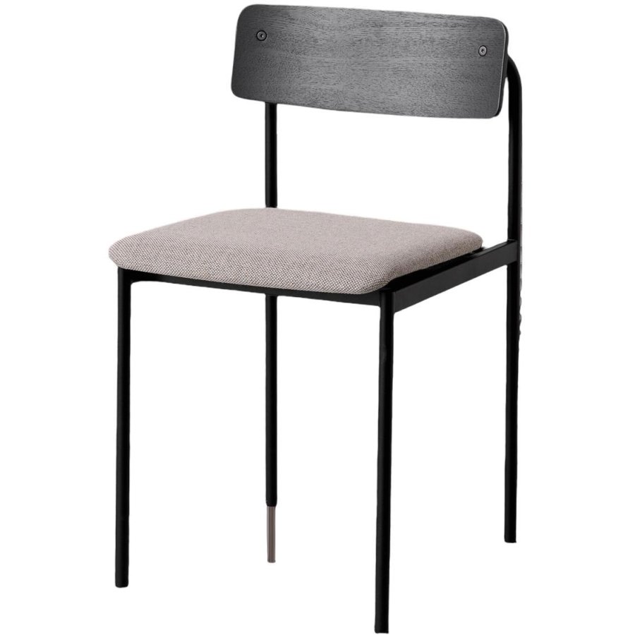 MOEBE Offset Stol H76,5 cm, Sort Ask/Lys Gr�