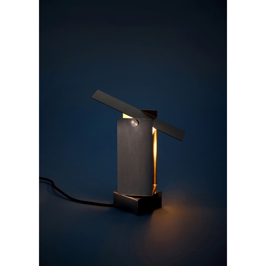 MOEBE Pivoting Bordlampe H22,5 cm, Rustfrit Stl