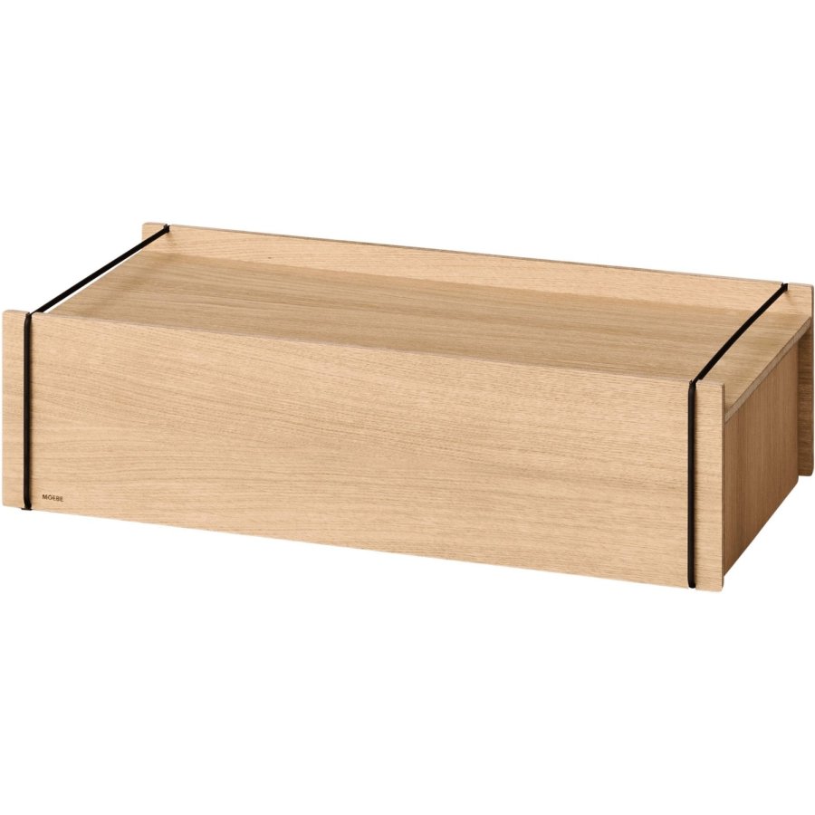 MOEBE Aufbewahrungsbox 60x31x16,5 cm, Eiche/Schwarz