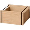 MOEBE Opbevaringsboks 30x31x16,5 cm, Eg/Sort