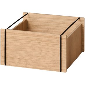 MOEBE Aufbewahrungsbox 30x31x16,5 cm, Eiche/Schwarz