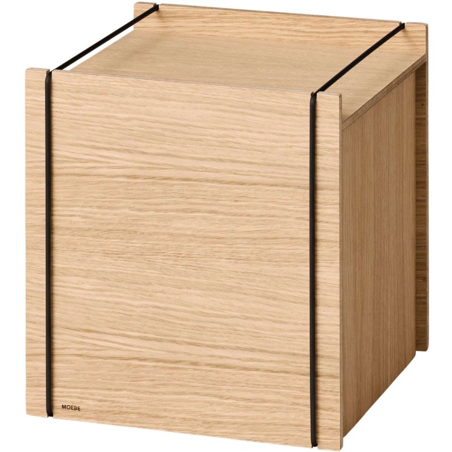 MOEBE Aufbewahrungsbox 30x31x33 cm, Eiche/Schwarz