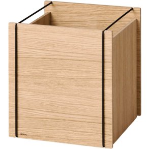 MOEBE Aufbewahrungsbox 30x31x33 cm, Eiche/Schwarz