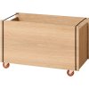 MOEBE Opbevaringsboks m. Hjul 60x31x38,2 cm, Eg/Sort