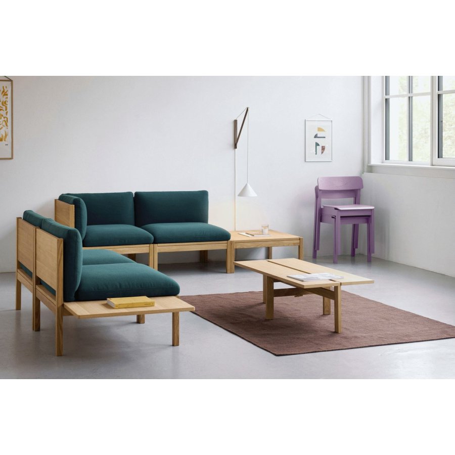 MOEBE Suspended Wandleuchte 70 cm, Eiche