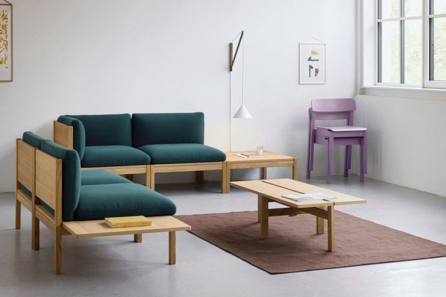 MOEBE Suspended Wandleuchte 70 cm, Eiche