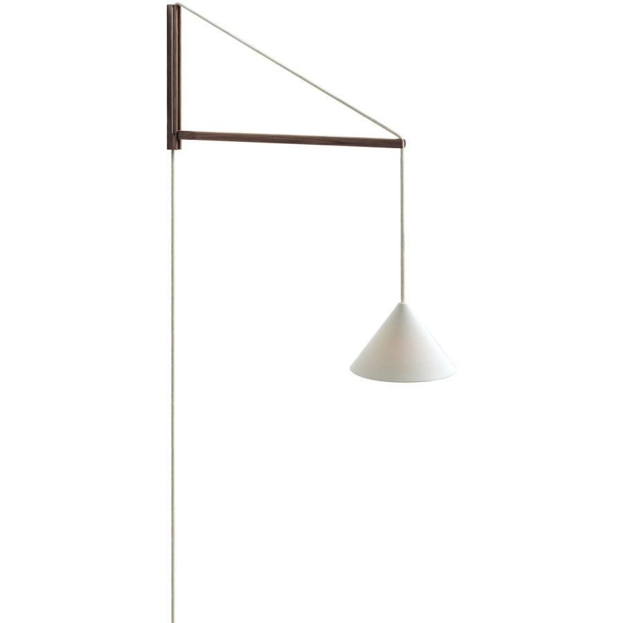 MOEBE Suspended Wandleuchte 70 cm, Gerucherte Eiche