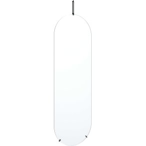 MOEBE Spejl 146,9x40,4 cm, Sort