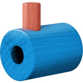 MOEBE Wandhaken 4,2 cm, Blau/Rosa