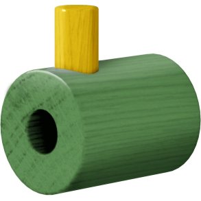 MOEBE Wandhaken 4,2 cm, Grn/Gelb