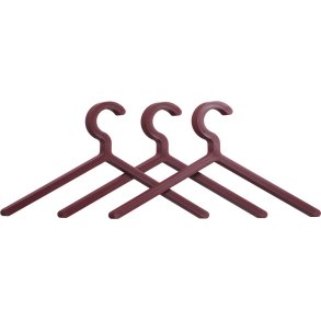 WOUD Illusion Kleiderbügel 3er Set, Deep Red