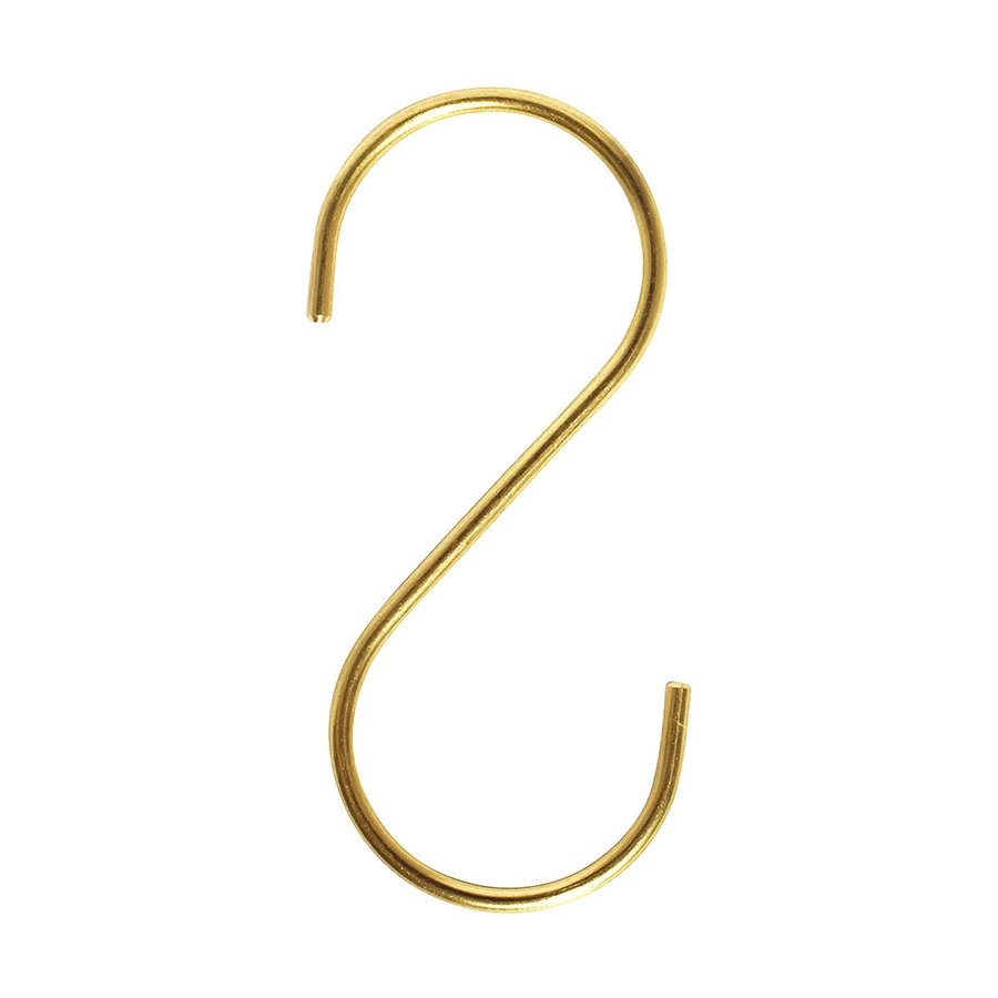 MOUD Home S-Haken H7,5 cm, Messing