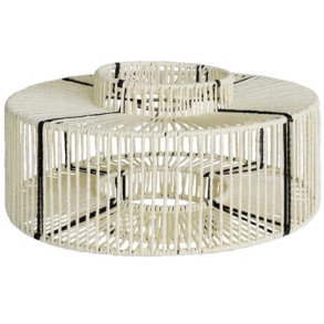 MOUD Home Hale Lampenschirm 34 cm, Natul/Schwarz