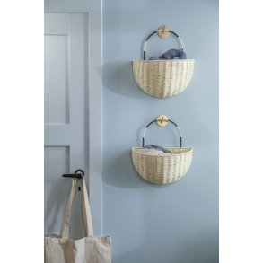 MOUD Home Hang Vægkurv H33 cm, Natur/Sort