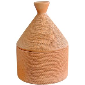MOUD Home Rustic Gef mit Deckel H14,5 cm, Terracotta