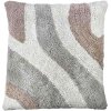 MOUD Home Flow Kissenbezug 50x50 cm, Beige/Grau/Braun