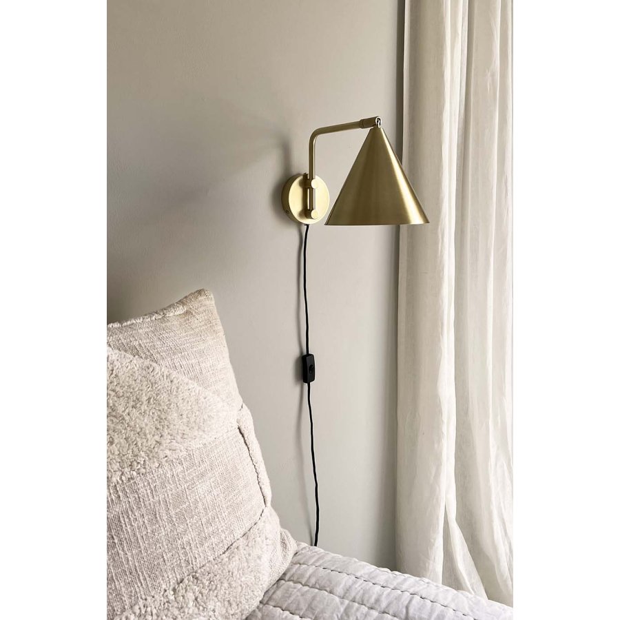 MOUD Home Más Wandleuchte 18 cm, Gebürstetes Messing