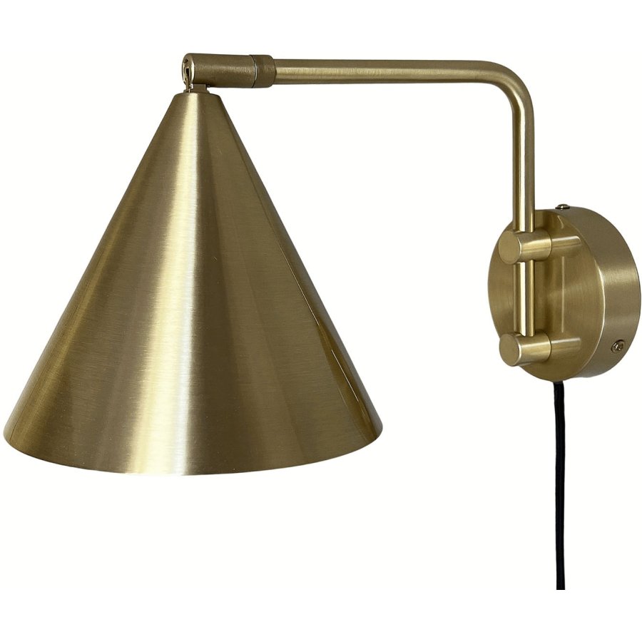 MOUD Home Más Wandleuchte 18 cm, Gebürstetes Messing