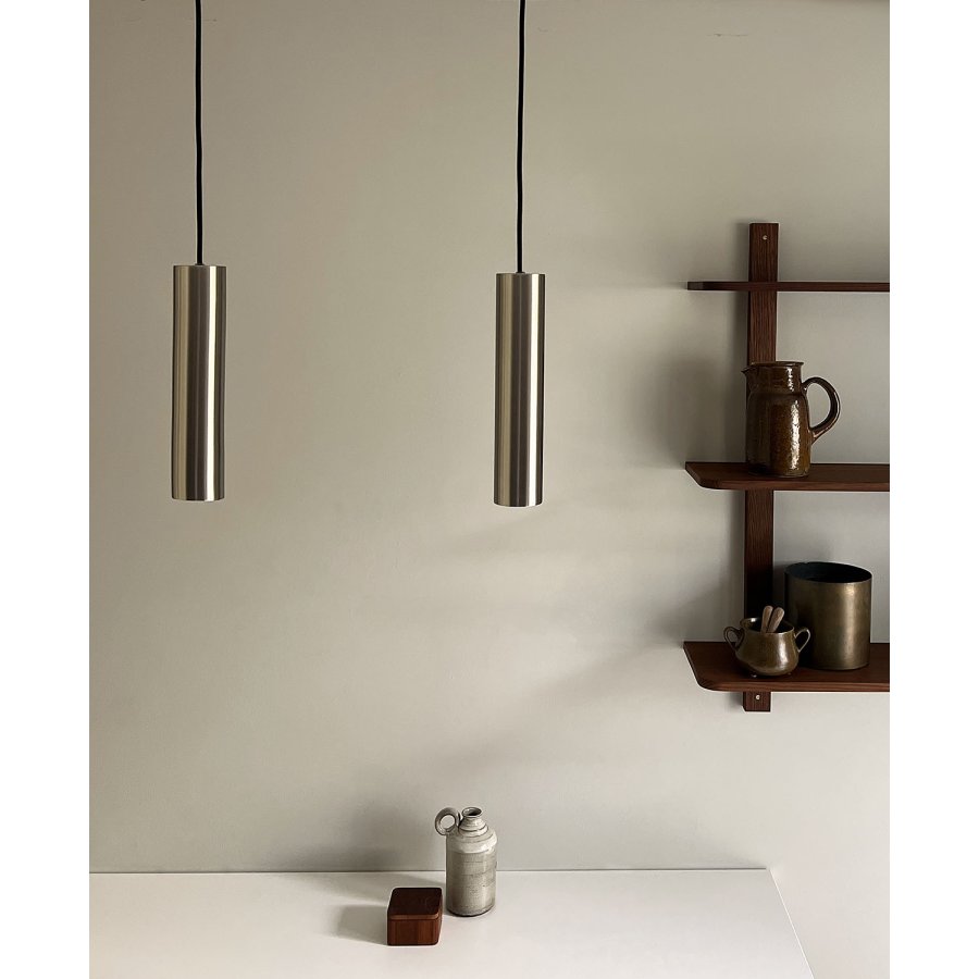 MOUD Home Kyst Pendelleuchte 28 cm, Gebürsteter Stahl