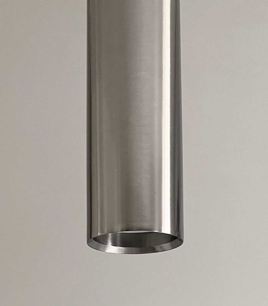 MOUD Home Kyst Pendelleuchte 28 cm, Gebürsteter Stahl