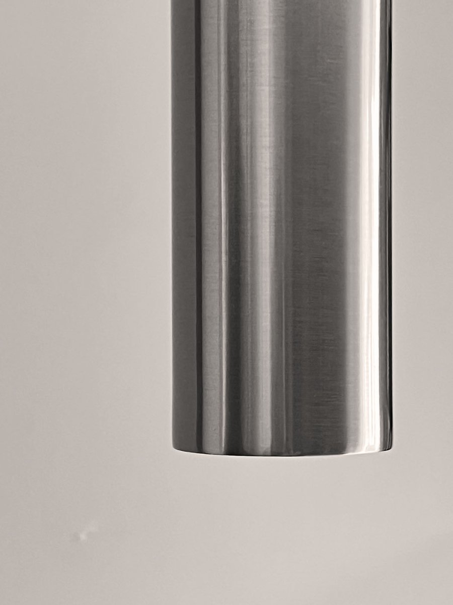 MOUD Home Kyst Pendelleuchte 28 cm, Gebürsteter Stahl