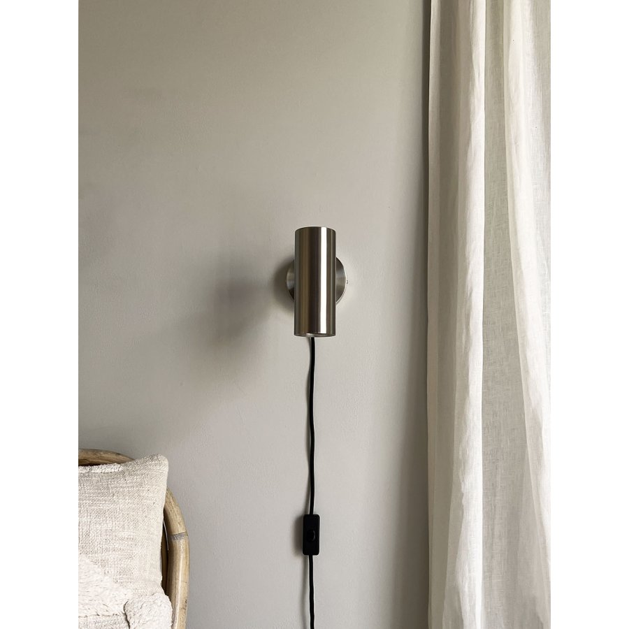 MOUD Home Kyst Wandleuchte 15 cm, Gebürsteter Stahl