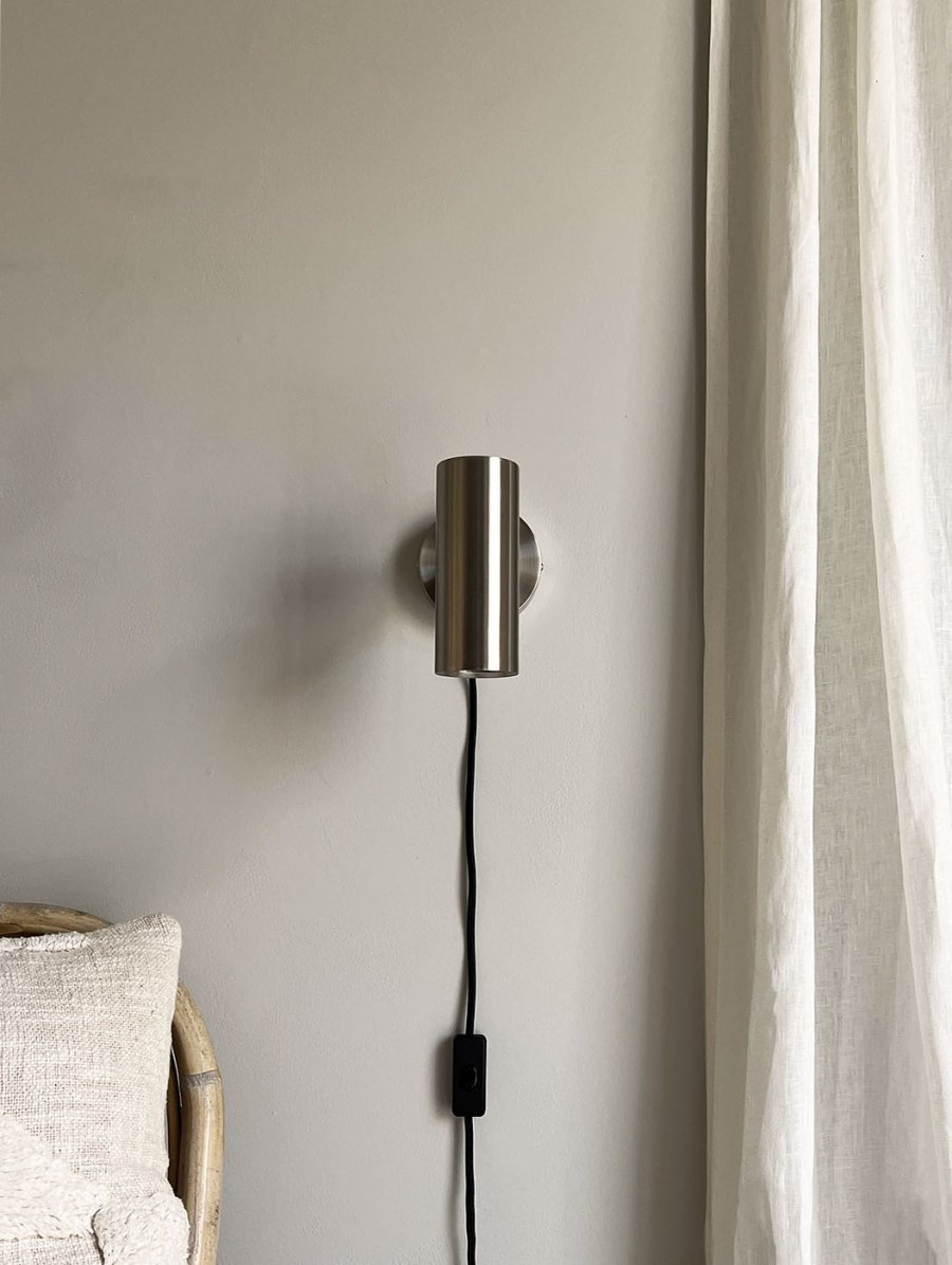 MOUD Home Kyst Wandleuchte 15 cm, Gebürsteter Stahl