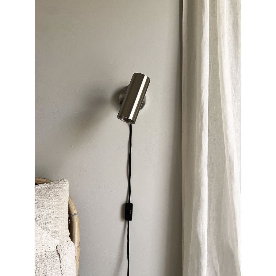 MOUD Home Kyst Wandleuchte 15 cm, Gebürsteter Stahl