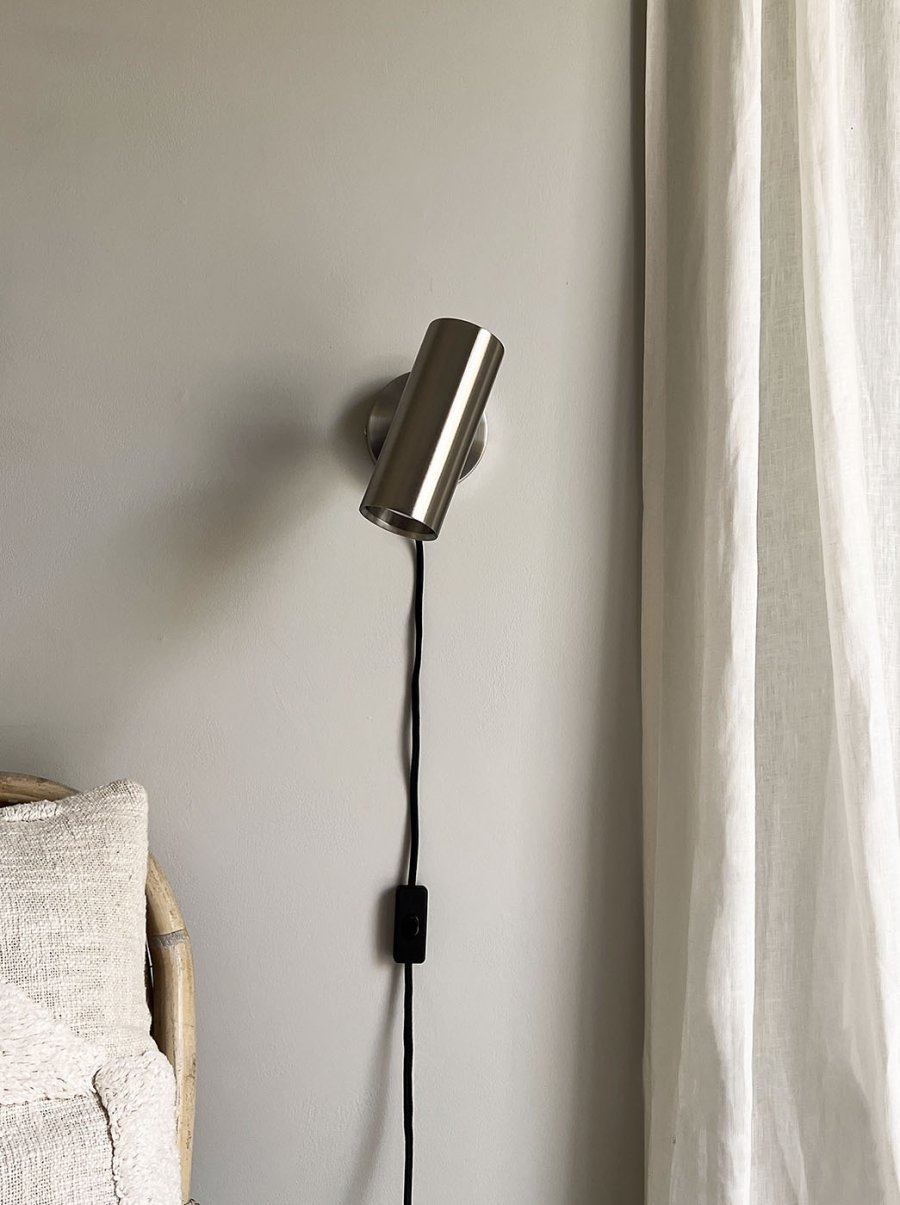 MOUD Home Kyst Wandleuchte 15 cm, Gebürsteter Stahl