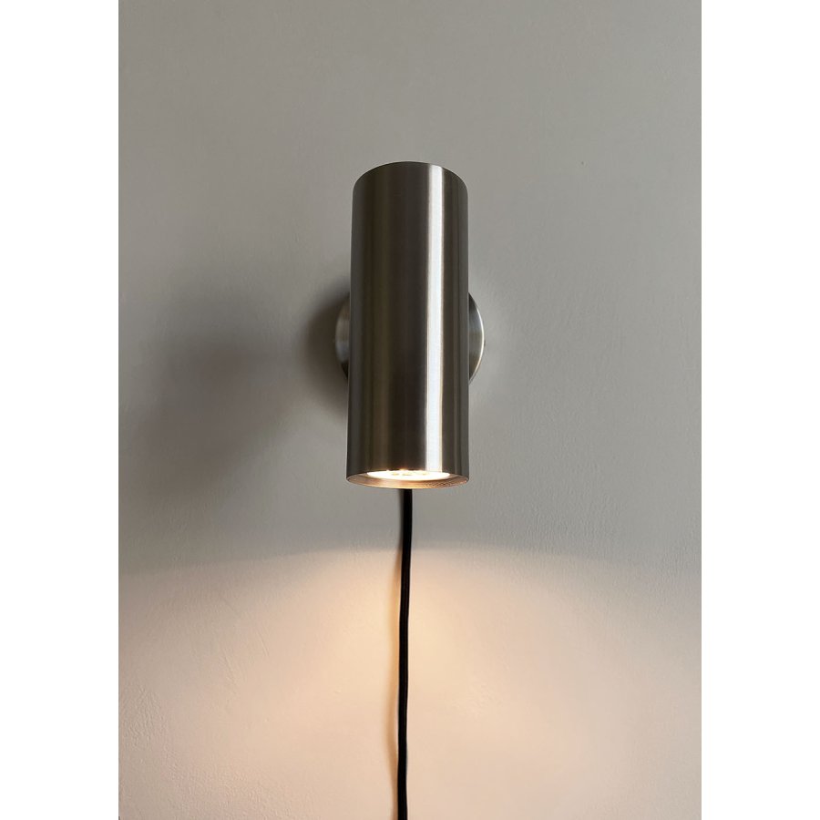 MOUD Home Kyst Wandleuchte 15 cm, Gebürsteter Stahl