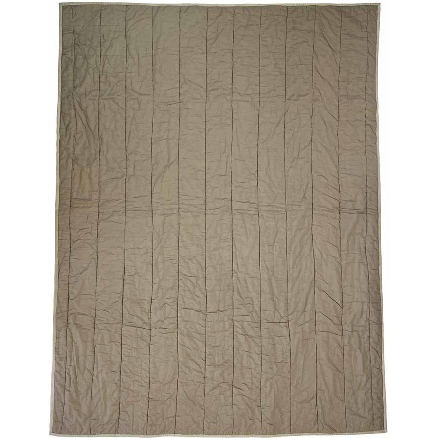 MOUD Home Patch Gestepptes Steppdecke 130x170 cm, Lila/Braun/Beige