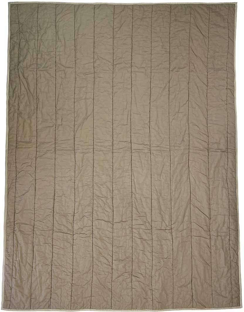 MOUD Home Patch Gestepptes Steppdecke 130x170 cm, Lila/Braun/Beige