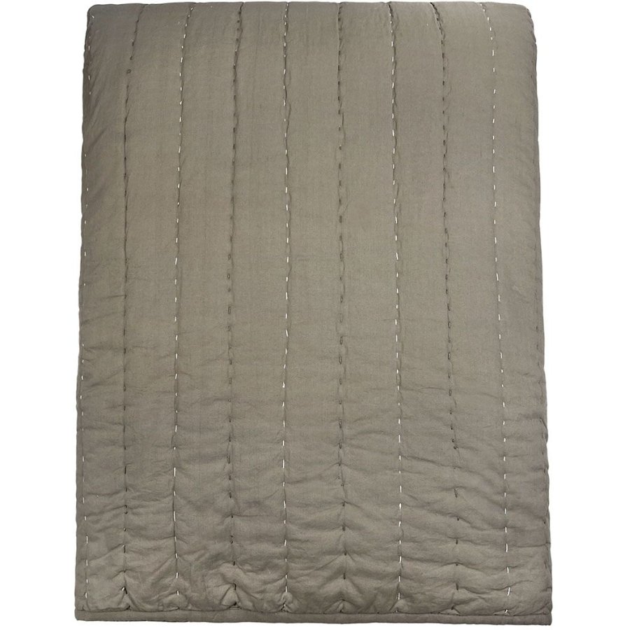 MOUD Home Senses Gestepptes Tagesdecke 260x260 cm, Braun