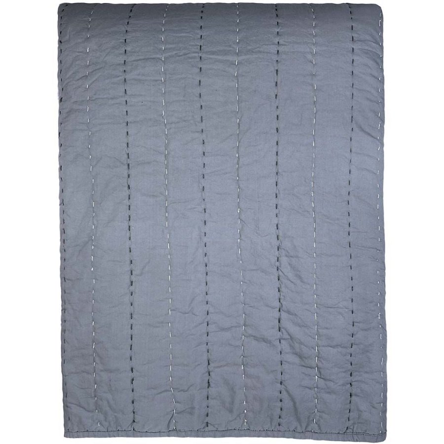 MOUD Home Senses Gestepptes Tagesdecke 260x260 cm, Blau