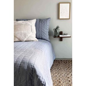 MOUD Home Senses Quiltet Sengetæppe 260x260 cm, Blå