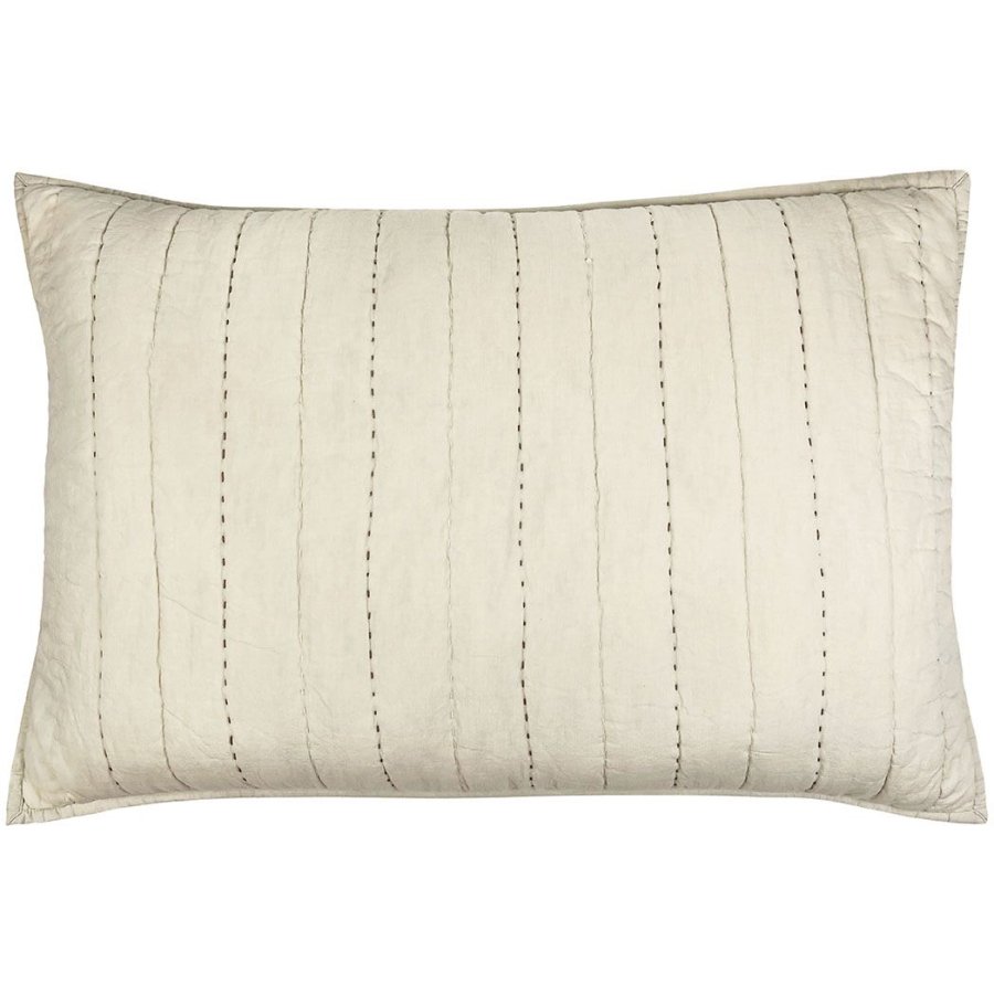MOUD Home Senses Gestepptes Kissenbezug 50x70 cm, Beige